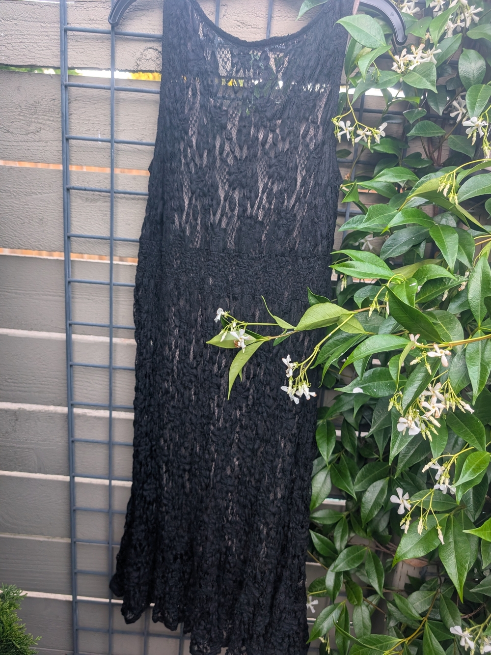 Mystree Black Lace Maxi Skirt